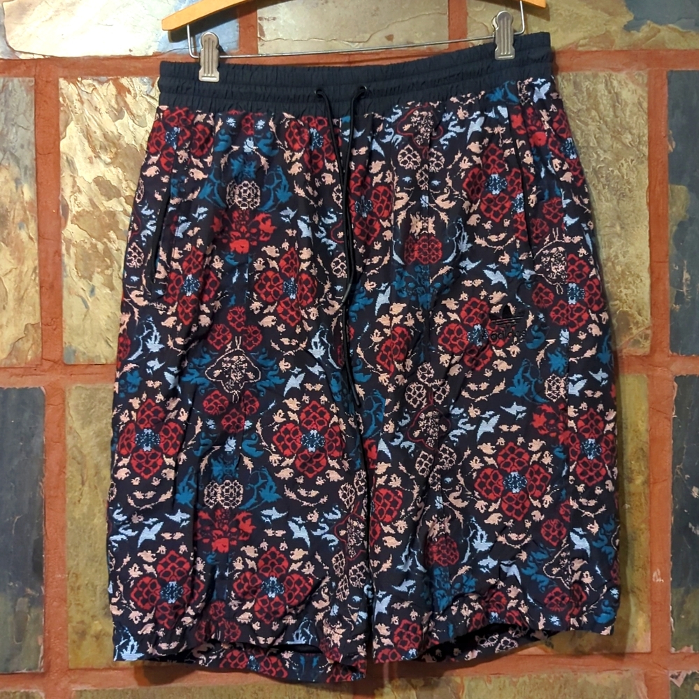 Patterned Adidas Waterproof Shorts